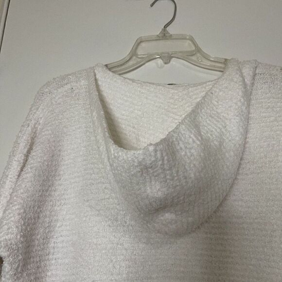 VINCE. Ivory white fuzzy Pullover lounge casual knit hoodie sweater size XS - Picture 7 of 7